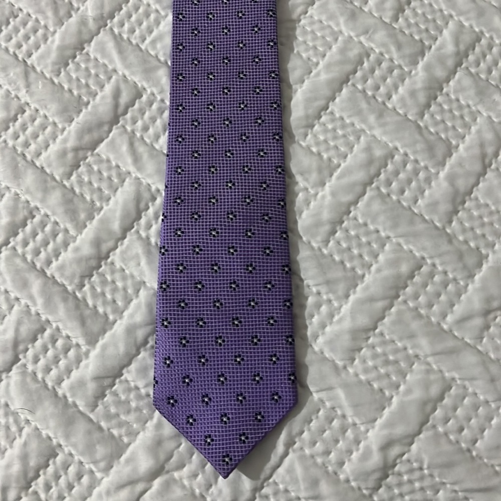 Purple stylish skinny tie